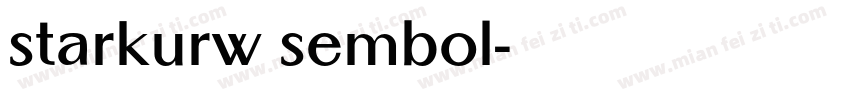starkurw sembol字体转换